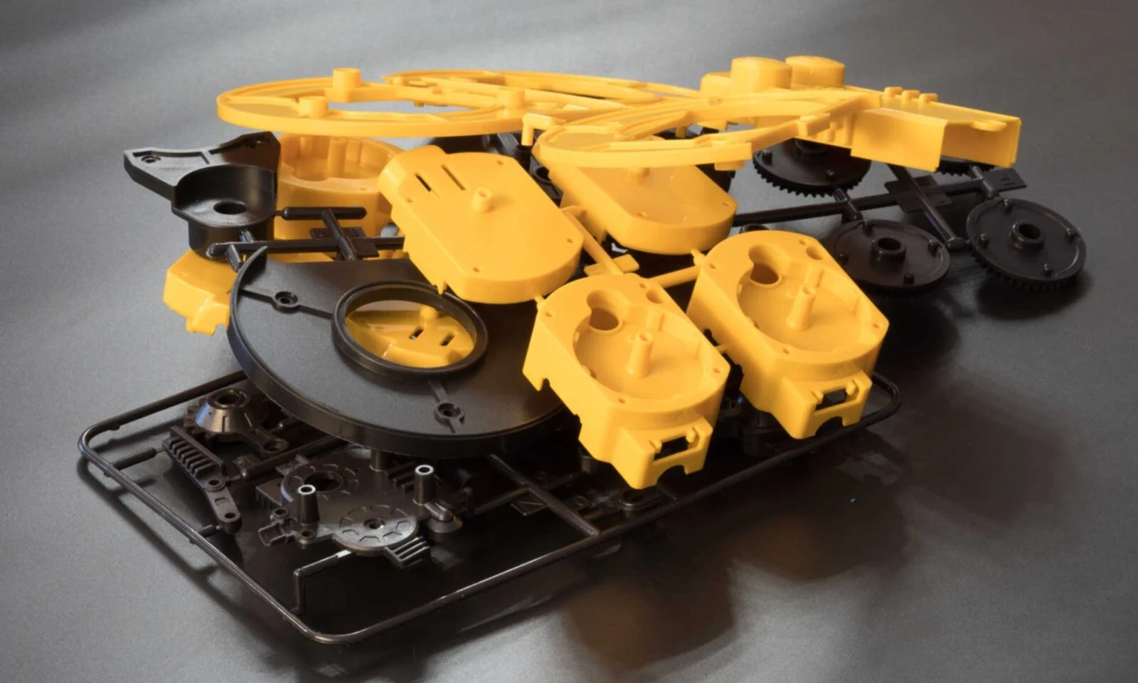 Jet molded parts