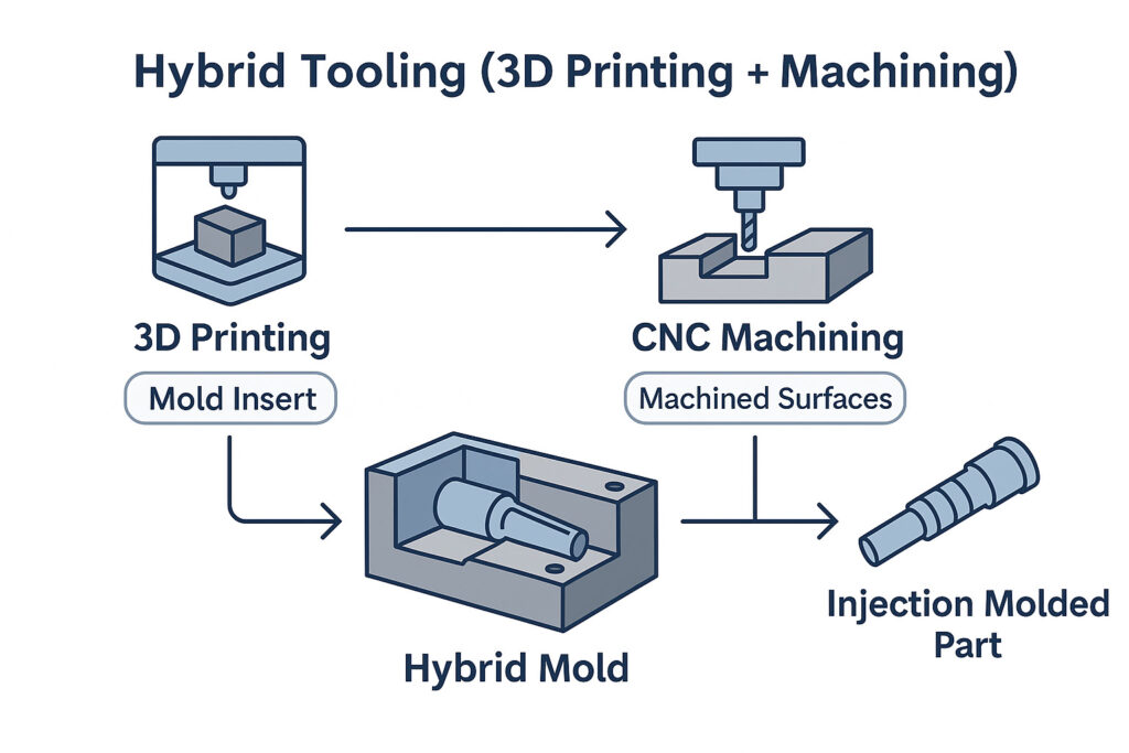 Jetting Plastic Injection Connecting Hybrid Tooling and Plastic Injection Molding