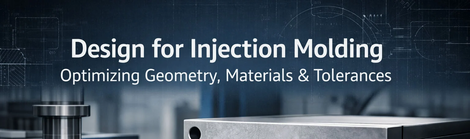Banner for design in injection molding